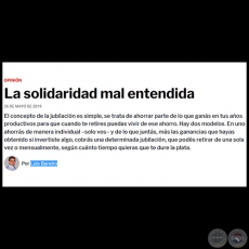 LA SOLIDARIDAD MAL ENTENDIDA - Por LUIS BAREIRO - Domingo, 26 de Mayo de 2019